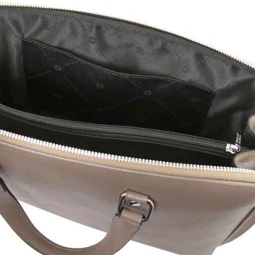 verona-saffiano-leather-business-bag-tl142547 - Dark Taupe - kuva 7