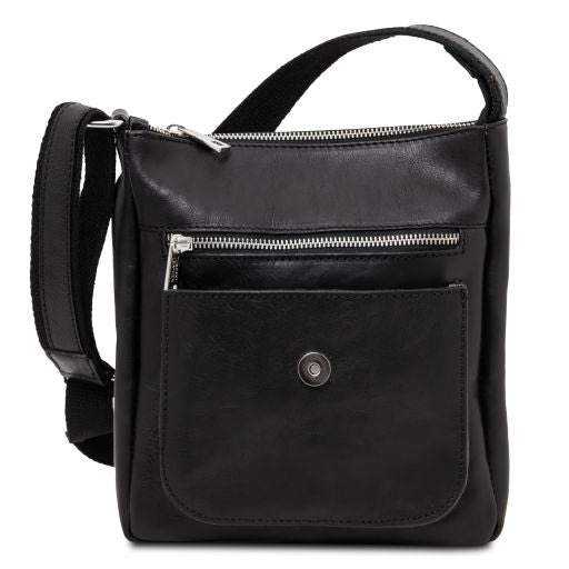 jimmy-leather-crossbody-bag-for-men-with-front-pocket-tl141407 - Musta - kuva 4