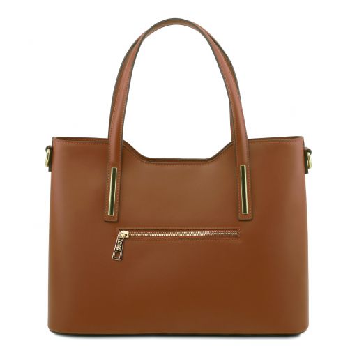olimpia-leather-tote-tl141412 - Konjakki - kuva 3