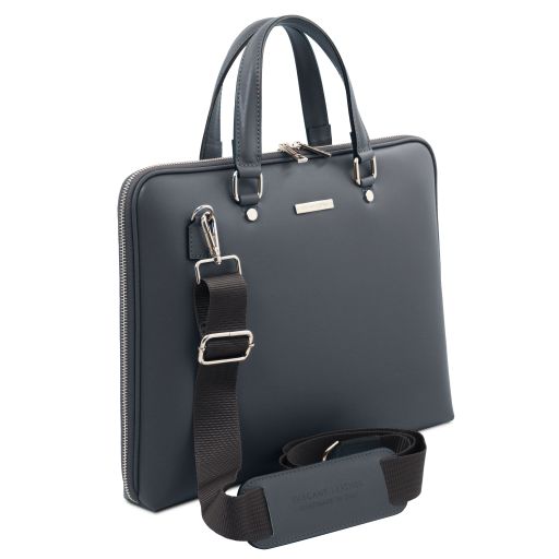 verona-saffiano-leather-business-bag-tl142547 - Harmaa - kuva 2