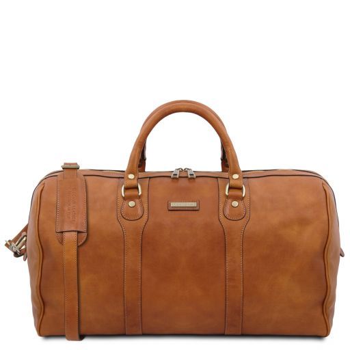 oslo-leather-travel-duffle-bag-weekender-bag-tl141913 - Luonnonväri