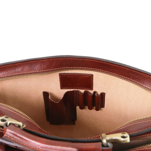 venezia-leather-briefcase-2-compartments-tl141268 - Ruskea - kuva 5
