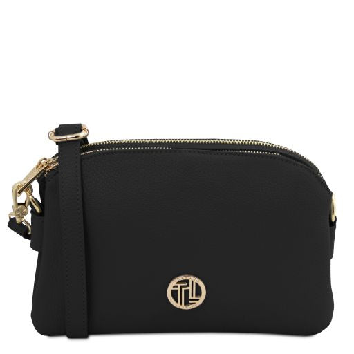 lily-soft-leather-shoulder-bag-tl142375 - Musta