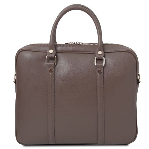 prato-exclusive-saffiano-leather-laptop-case-tl142453 - Dark Taupe - kuva 3
