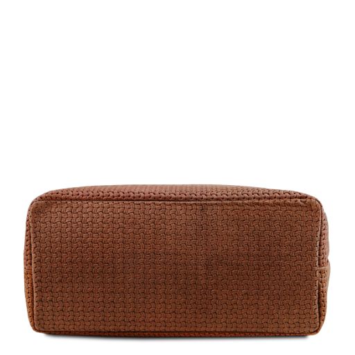 tl-keyluck-woven-printed-leather-shopping-bag-tl141573 - Cinnamon - kuva 3