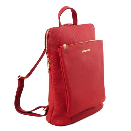 tl-bag-soft-leather-backpack-for-women-tl141682 - Lipstick Red - kuva 2