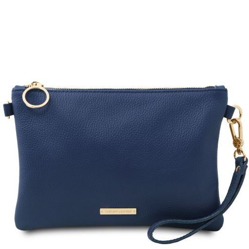 tl-bag-soft-leather-clutch-tl142029 - Tummansininen