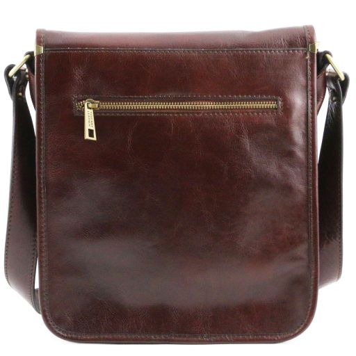 tl-messenger-two-compartments-leather-shoulder-bag-tl141255 - Tummanruskea - kuva 3