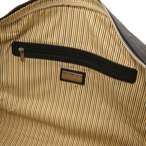 lisbona-travel-leather-duffle-bag-large-size-tl142557 - Musta - kuva 6