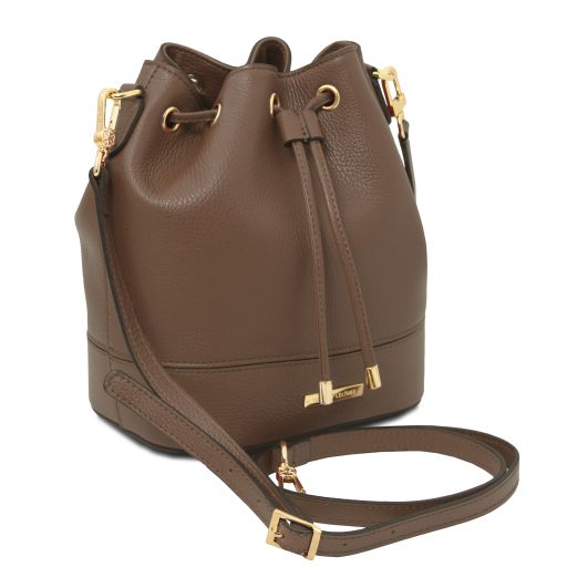 tl-bag-leather-bucket-bag-tl142146 - Dark Taupe - kuva 2