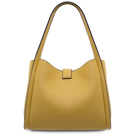 soave-soft-leather-handbag-tl142583 - Pastel yellow - kuva 3
