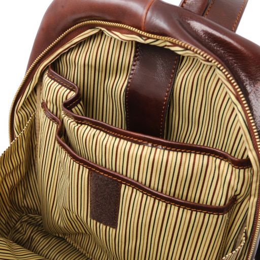 perth-2-compartments-leather-backpack-tl142049 - Ruskea - kuva 7