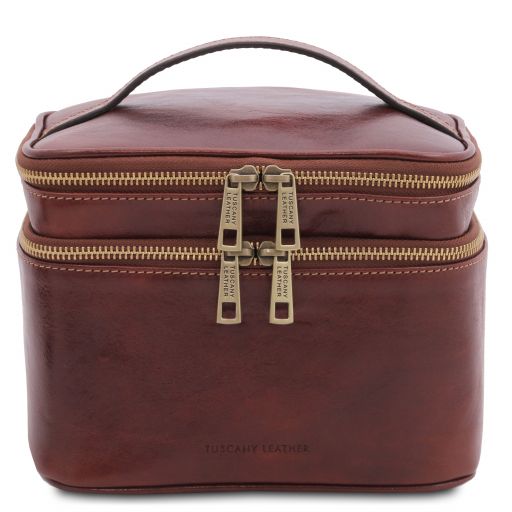 eliot-leather-toiletry-bag-tl142045 - Ruskea