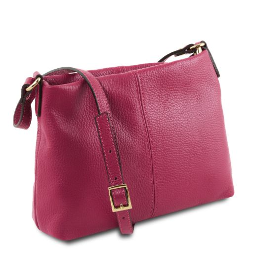 tl-bag-soft-leather-shoulder-bag-tl141720 - Fuchsia - kuva 2