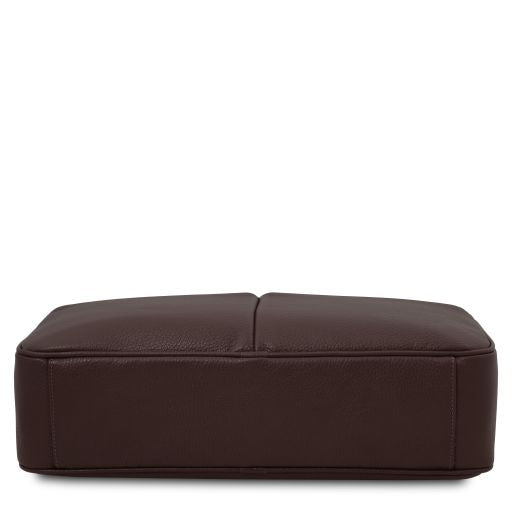 treviso-leather-laptop-briefcase-tl142546 - Tummanruskea - kuva 4