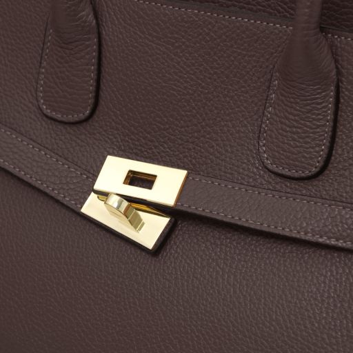 origami-leather-tote-tl142507 - Chocolate - kuva 5