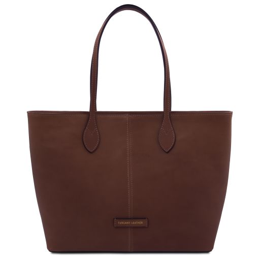 essenza-leather-shoulder-bag-tl142612 - Tummanruskea