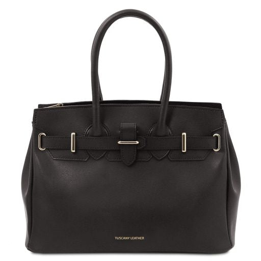 tl-bag-leather-handbag-tl142174 - Musta