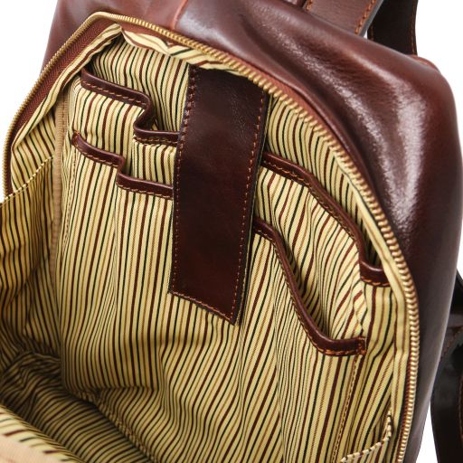 perth-2-compartments-leather-backpack-tl142049 - Ruskea - kuva 6