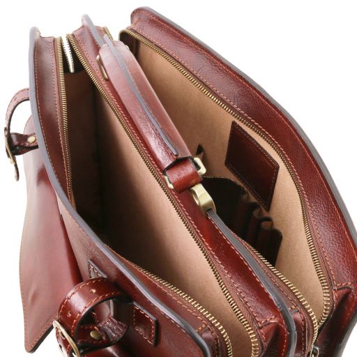 venezia-leather-briefcase-2-compartments-tl141268 - Ruskea - kuva 4