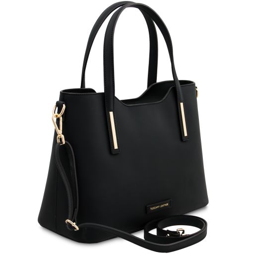 olimpia-leather-tote-tl142561 - Musta - kuva 2