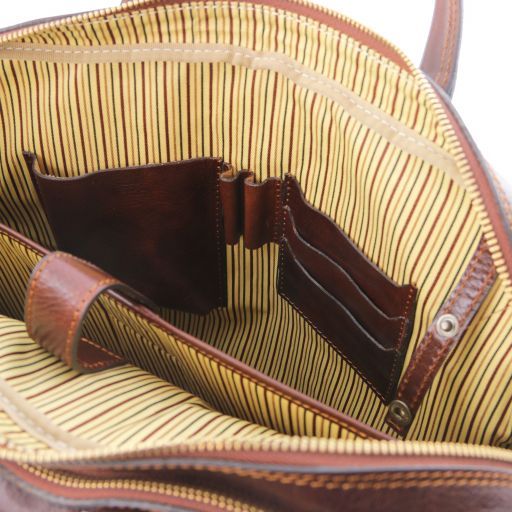 urbino-leather-laptop-briefcase-2-compartments-with-front-pocket-tl141894 - Ruskea - kuva 8