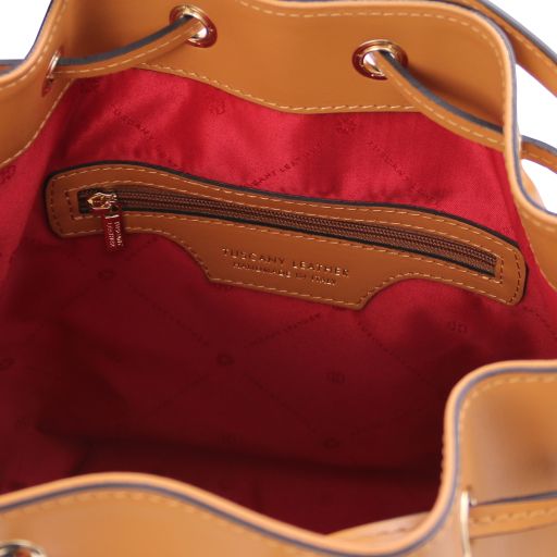 vittoria-leather-bucket-bag-tl141531 - Konjakki - kuva 4