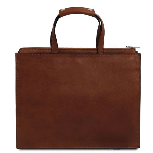 palermo-leather-briefcase-3-compartments-for-women-tl142452 - Ruskea - kuva 3