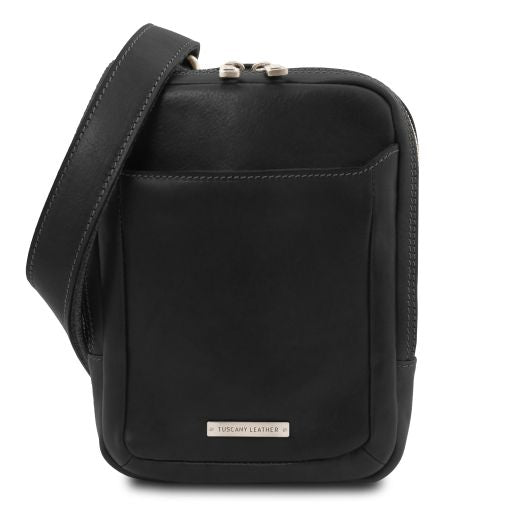mark-leather-crossbody-bag-tl142428 - Musta
