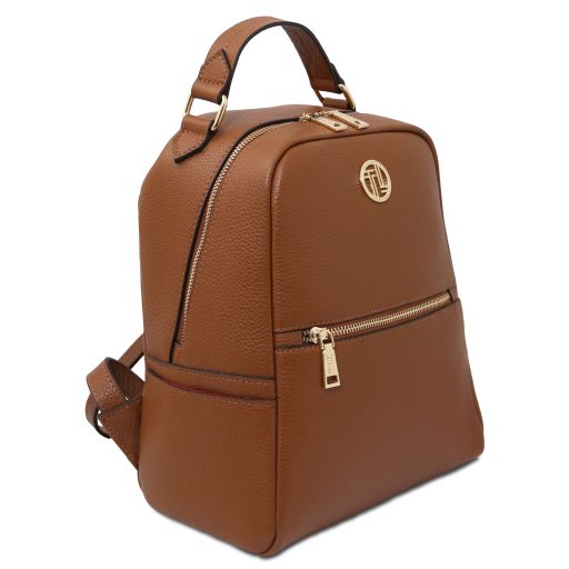 prisma-soft-leather-backpack-tl142483 - Konjakki - kuva 2