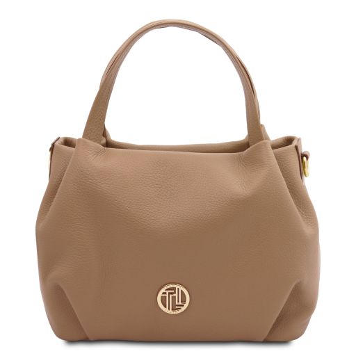 nora-soft-leather-handbag-tl142372 - Caramel