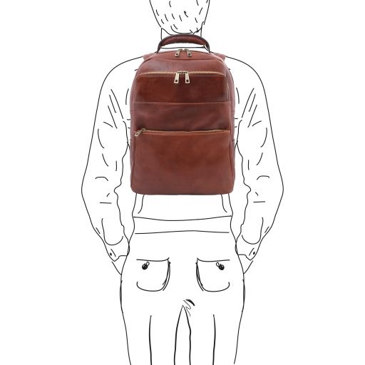 melbourne-leather-laptop-backpack-tl142205 - Ruskea - kuva 8