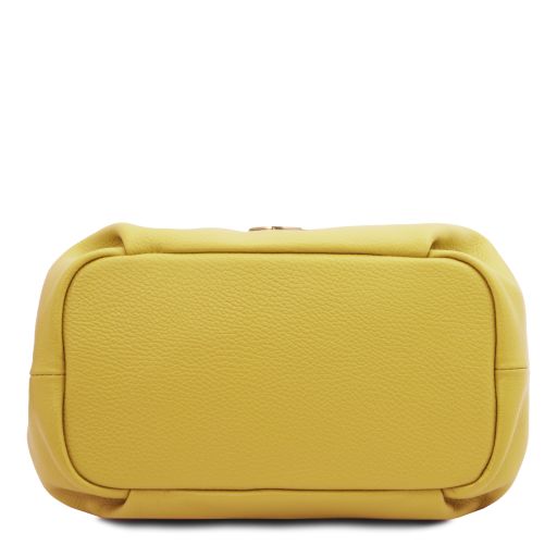 nora-soft-leather-handbag-tl142372 - Pastel yellow - kuva 4
