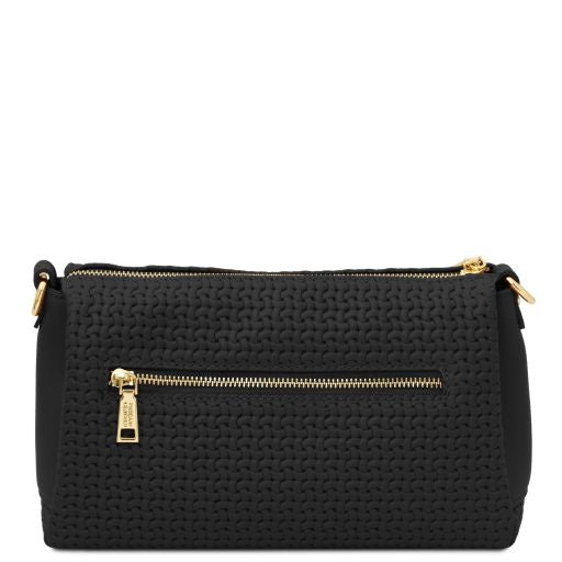 dedalo-woven-printed-leather-shoulder-bag-tl142577 - Musta - kuva 3
