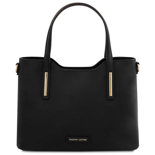 olimpia-leather-tote-tl142561 - Musta