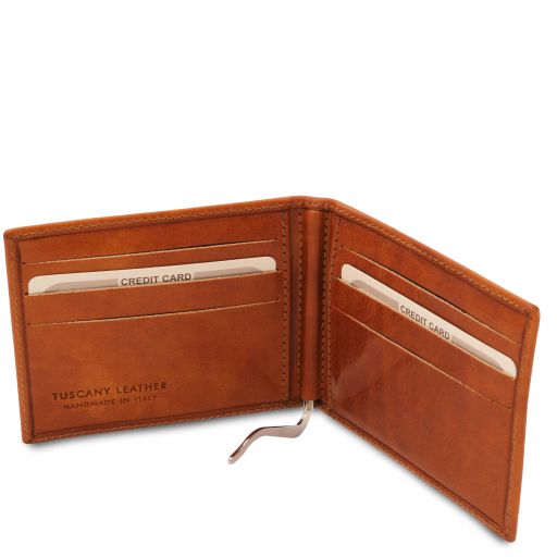 exclusive-leather-card-holder-with-money-clip-tl142055 - Hunaja - kuva 3