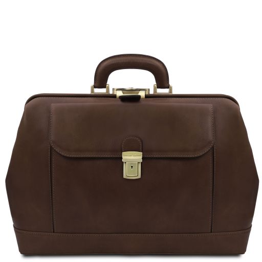 leonardo-exclusive-leather-doctor-bag-tl142342 - Tummanruskea