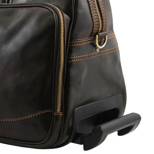 bora-bora-trolley-leather-bag-large-size-tl3067 - Tummanruskea - kuva 4