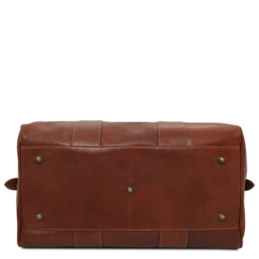 tl-voyager-travel-leather-duffle-bag-large-size-tl141794 - Ruskea - kuva 7