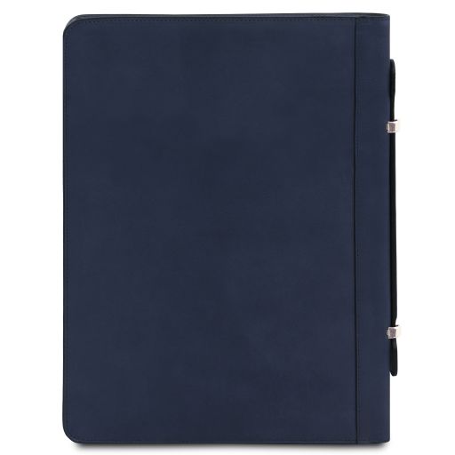 cesare-leather-document-case-with-handle-and-ring-binder-tl142554 - Tummansininen - kuva 4