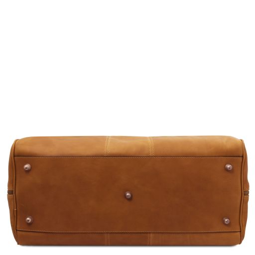 lisbona-travel-leather-duffle-bag-large-size-tl142557 - Luonnonväri - kuva 4
