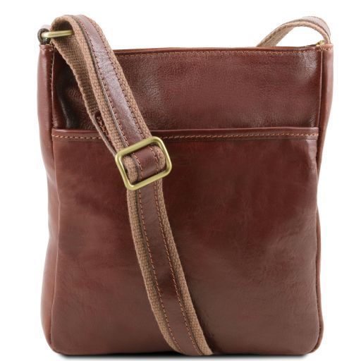 jason-leather-crossbody-bag-tl141300 - Ruskea