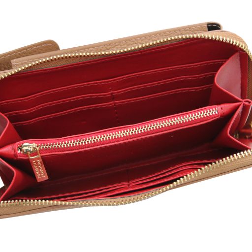 tl-bag-leather-wallet-phone-holder-with-strap-tl142323 - Caramel - kuva 5