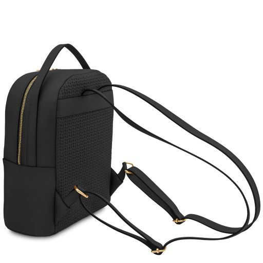 dedalo-woven-printed-leather-backpack-tl142576 - Musta - kuva 3