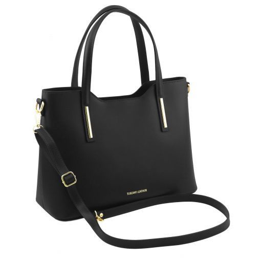 olimpia-leather-tote-tl141412 - Musta - kuva 2
