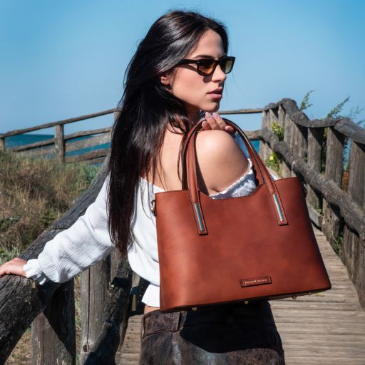 olimpia-leather-tote-tl142561 - Luonnonväri - kuva 7