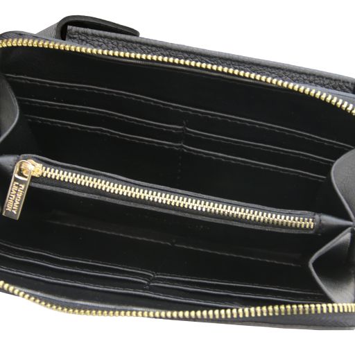 tl-bag-leather-wallet-phone-holder-with-strap-tl142323 - Musta - kuva 5