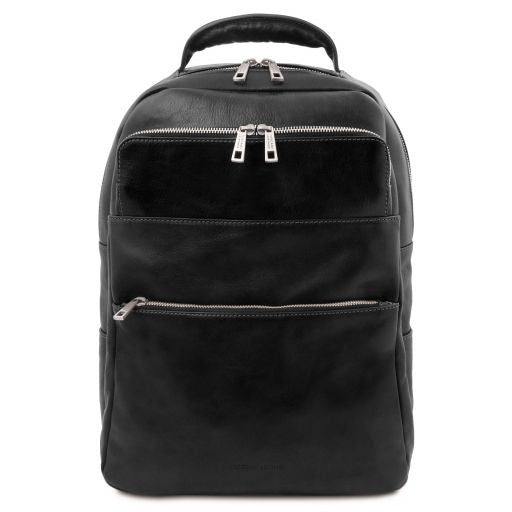 melbourne-leather-laptop-backpack-tl142205 - Musta
