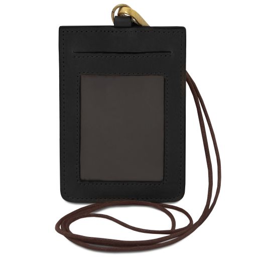 leather-badge-holder-tl142575 - Musta