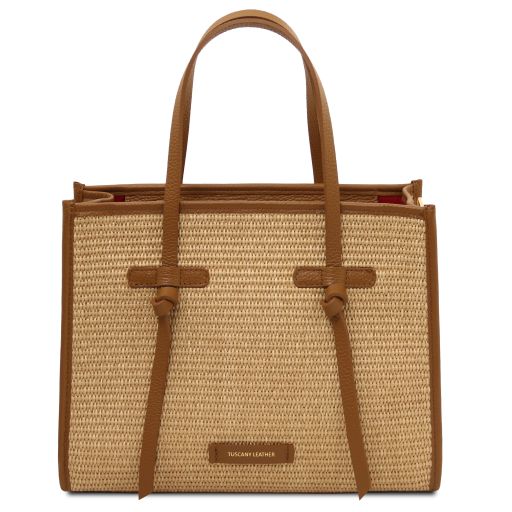 frame-raffia-shoulder-bag-tl142566 - Konjakki